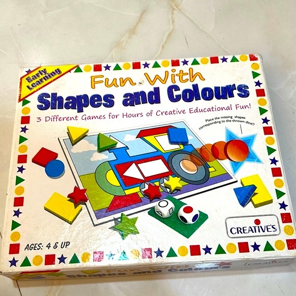 Creatives Other - 🔴Creative's Fun With Shapes And Colours Board Game for kids